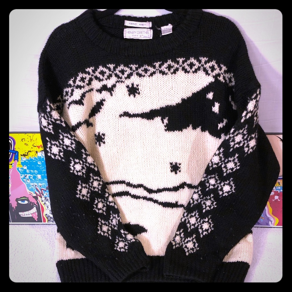 Henry Gretel HandKnit Wool Vintage Sweater